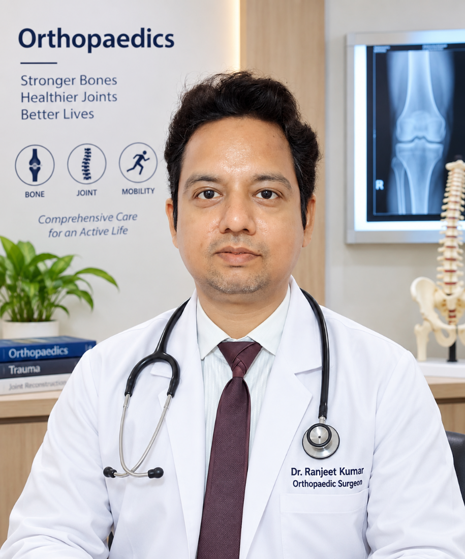 Dr. Ranjeet Kumar, Consultant Orthopaedic Surgeon specialising in bone, joint and fracture care.
