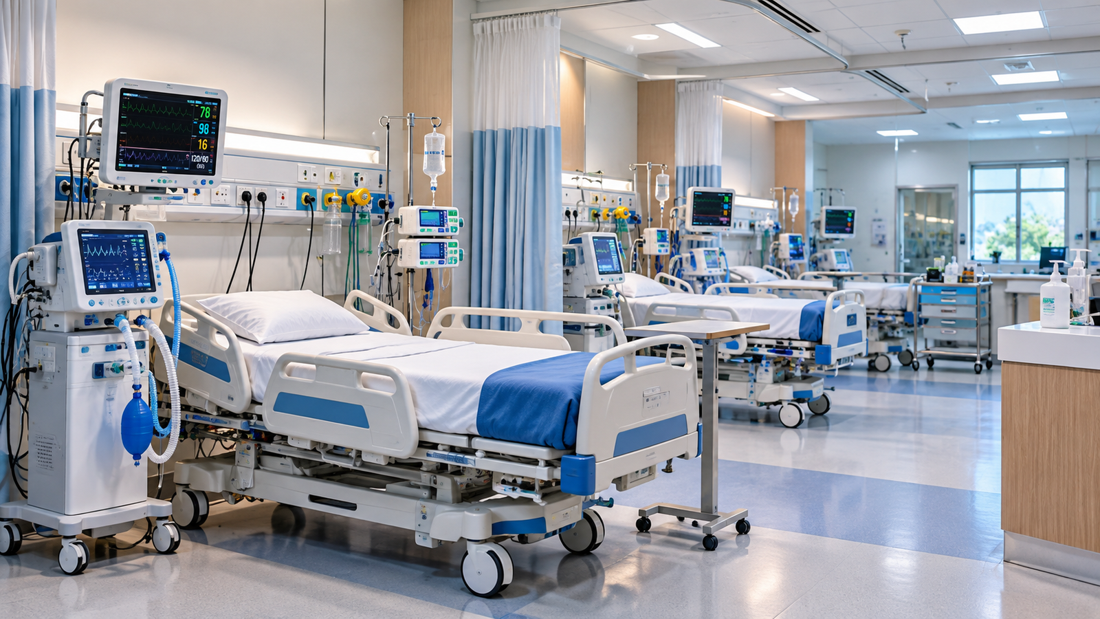 ICU and Critical Care facility at Lakhisarai Institute of Nursing and Hospital